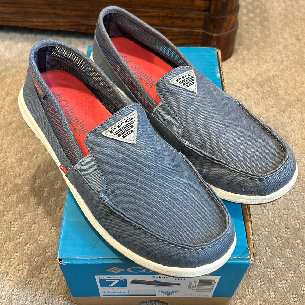 Columbia Delray II slip PFG new with box sz 7.5